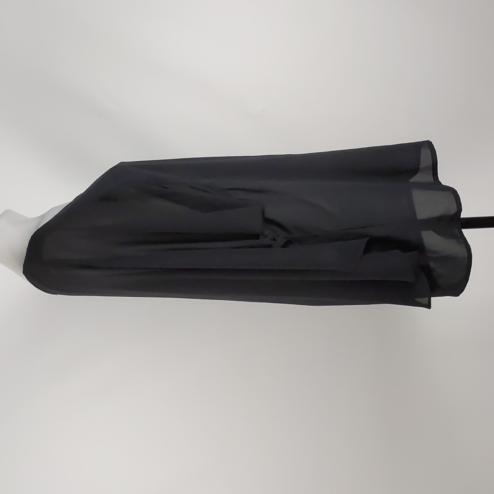 Staple Women's Top Size 10 Black Sheer Cape Tunic Round Neck Kimono Sleeves - Picture 10 of 13